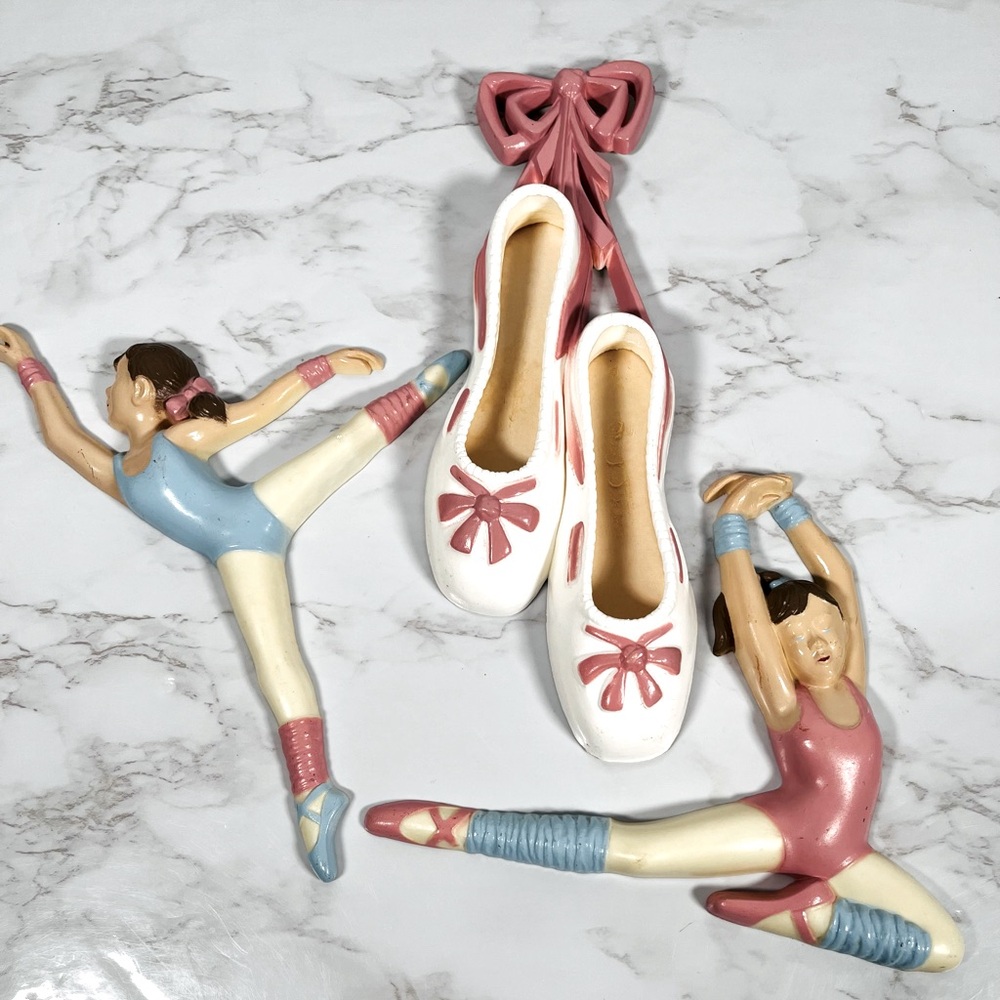 Vintage Ballet Dancer Wall Decor Set of Three